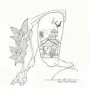 Vietnam Ben Thanh Market tattoo design idea