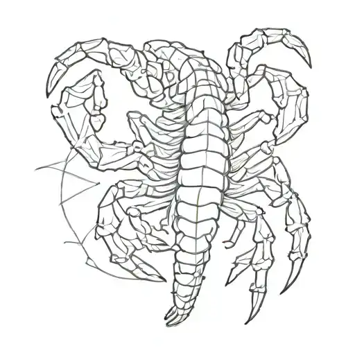 scorpion lucky  tattoo design idea