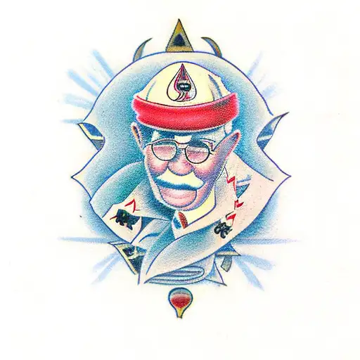 I had a close bond with my grandfather and we used to enjoy playing card games and rummy together, his initials were RKB tattoo design idea