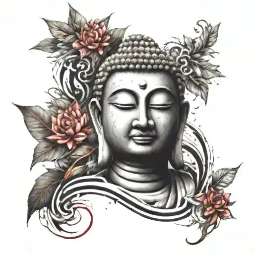 Buddha tattoo design idea