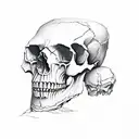 skull Bear tattoo design idea