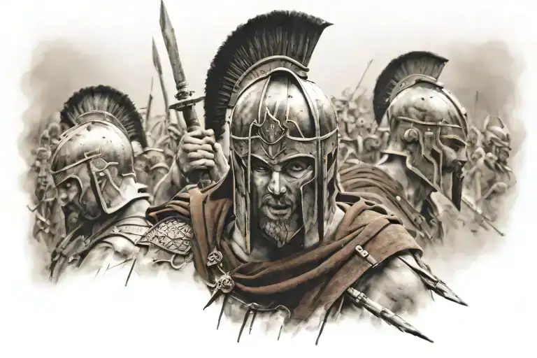 300 Spartans tattoo design idea