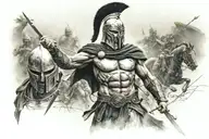 300 Spartans tattoo design idea