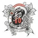 A negative blood type tattoo design idea