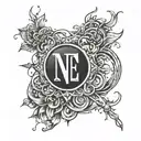 A negative blood type tattoo design idea