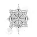 merkabah tree tattoo design idea