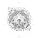 merkabah tree tattoo design idea
