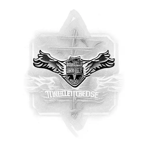 Create a carpenter's tool belt wrapped around a Harley Davidson e glide tattoo design idea