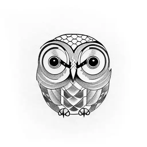 Barred Owl tattoo design idea