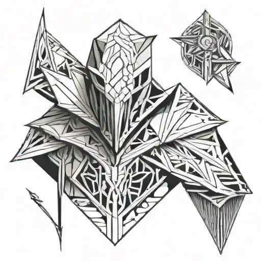 metal shoulder pad   tattoo design idea