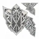 metal shoulder pad   tattoo design idea