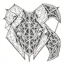 metal shoulder pad   tattoo design idea