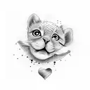 newborn tattoo design idea