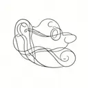 roller coast doing a loop tattoo design idea