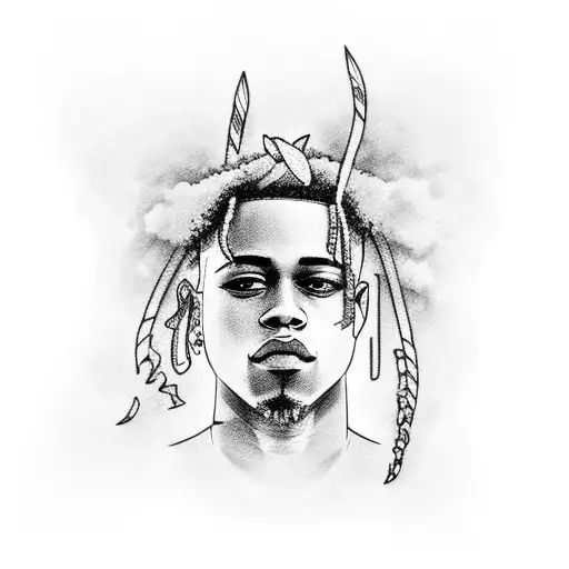 XXXTentacion tattoo design idea