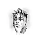 XXXTentacion tattoo design idea