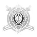 A dynamic and powerful tattoo design featuring the Sport Club Corinthians Paulista logo intertwined with musical elements, such as guitar strings or music notes tattoo design idea