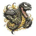 venom tattoo design idea