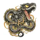 venom tattoo design idea