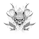 AR alphabates tattoo design idea