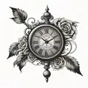 11:11 clock powerful women tattoo design idea