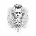 Harry Styles  tattoo design idea
