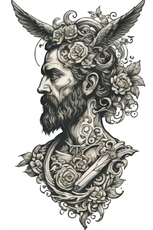 stoic philosophy  tattoo design idea
