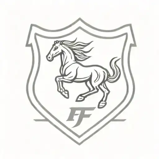 ferrari emblem tattoo design idea