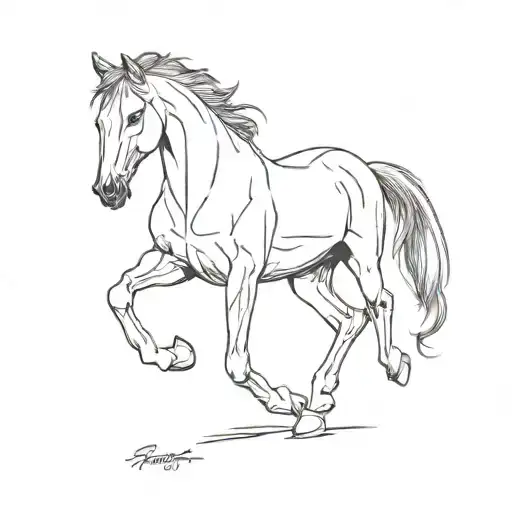 ferrari horse tatoo tattoo design idea