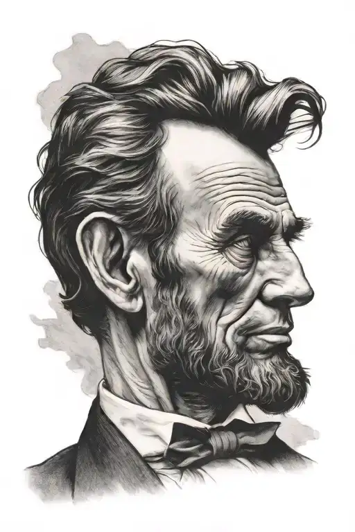 sexy Abraham Lincoln tattoo design idea