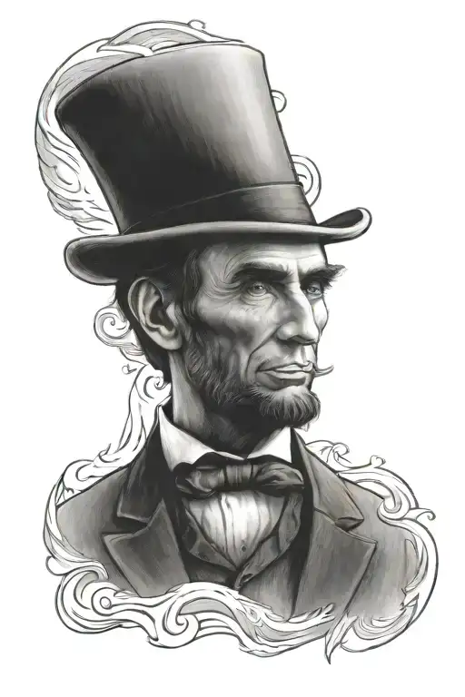 sexy Abraham Lincoln riding a grizzly tattoo design idea