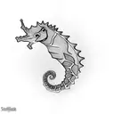 seahorse tattoo design idea