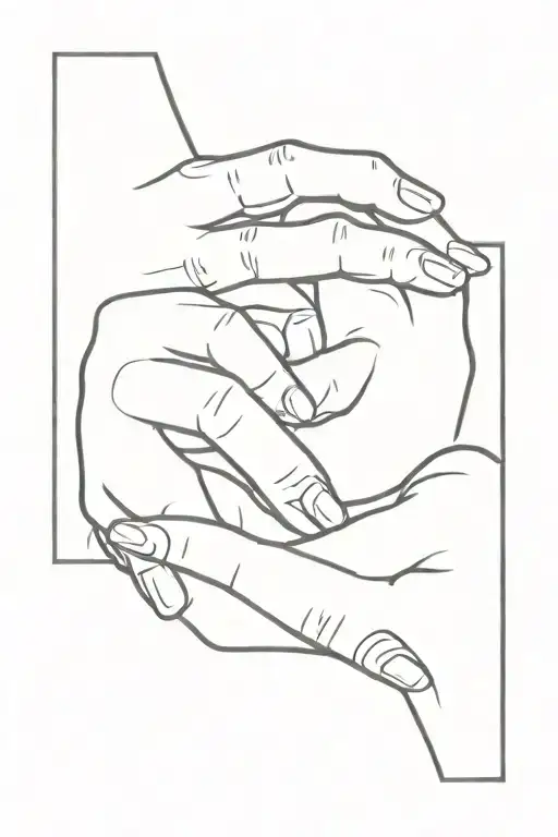 i love you sign language tattoo design idea