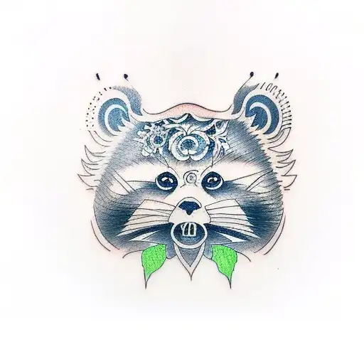 Tanuki tattoo design idea
