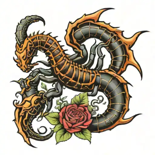 virgo scorpion bull sign tattoo tattoo design idea