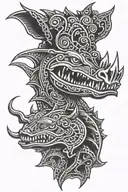 An intricate design incorporating elements of the Arkansas razorbacks, representing your dedication to challenging yourself and your passion for your family tattoo design idea