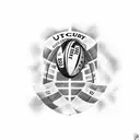 rugby union tattoo design idea