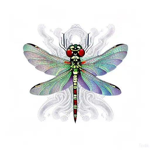 Dragonfly tattoo design idea