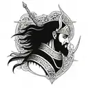 Persian warrior tattoo design idea
