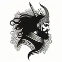 Persian warrior tattoo design idea