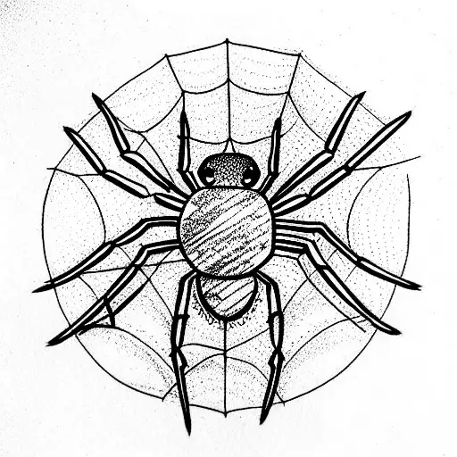 Spider tattoo design idea