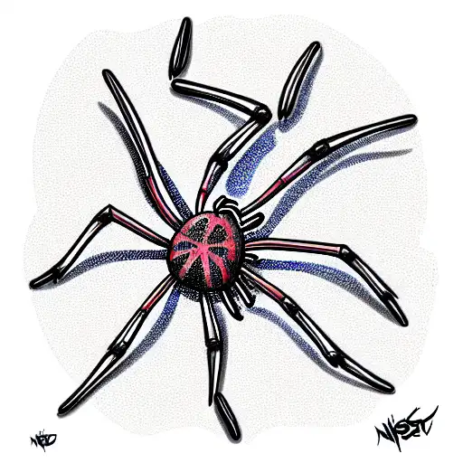 Spider tattoo design idea