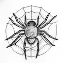 Spider tattoo design idea