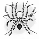 Spider tattoo design idea
