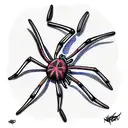 Spider tattoo design idea