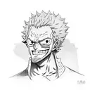 Donquixote Doflamingo One Piece character tattoo design idea
