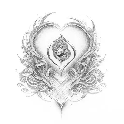 live heart beat beginning with name Lea and ending with the name Iva tattoo design idea