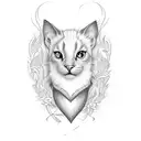 live heart beat beginning with name Lea and ending with the name Iva tattoo design idea