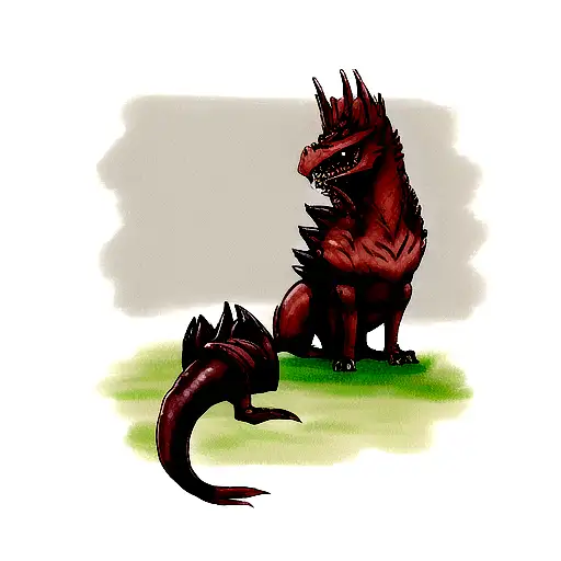 odogaron from monster hunter tattoo design idea
