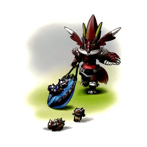 lunagaron from monster hunter tattoo design idea